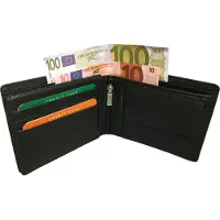 LeonDesign - Portemonnee heren - Hoge kwaliteit - Zwart leer