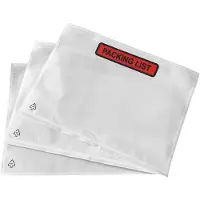 Kortpack - Paklijstenveloppen 225mm lang x 165mm breed - Met Opdruk: Packing List - A5 Formaat - Zelfklevend - 1000 Stuks - Doculops - Packing List - (015.0130)