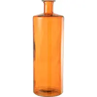 J-Line Vaas Wijd Glas Orange Large - 74.00 cm hoog