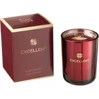 Excellent houseware Geurkaars Rose Champagne Rood - Luxe Design met Natuurlijke Wiek