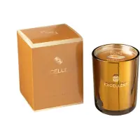 J-Line geurkaars Excellent Golden Honey Oker Small - 10,5 cm - 0,64 kg