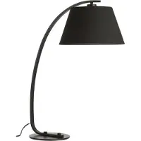 Jolipa Moderne zwarte tafellamp gebogen armatuur Jolipa Arch