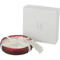 J-Line 35726 Geurkaars Livia Glas Rood Medium - 19 x 19 x 4,5 cm