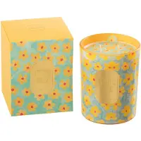 J-Line Geurkaars Bloemen Azuur/Geel Large - 70 Uren