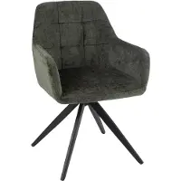 J-Line stoel Louna - ijzer/acryl - groen