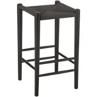 Jline Bar chair orient beech wood/rope black