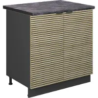 Vicco Fame-Line Wastafelkast – 80 cm, WB Antraciet Eiken paneel