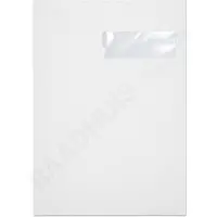 Raadhuis akte envelop C4 - 229x324mm - wit - met plakstrip - venster rechts - 250 stuks - RD-303595