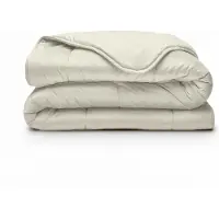 Sleeptime Velvet Lazy dekbed zonder overtrek - Creme - 140x200 cm