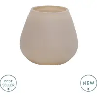 Vase the World Waxinelichthouder Tasman | X Small | matte ivory | klein vaasje | Ø12,5 x H11,5 cm - set van 2