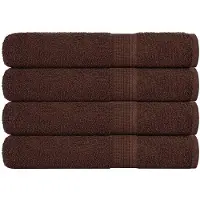 vidaXL Handdoeken FROGN 4 st 100x200 cm 360 g/m² bruin