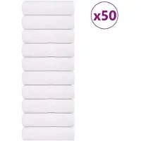 vidaXL Washandjes FROGN 50 st 30x30 cm 360 g/m² wit