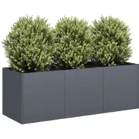 Super Merchant Plantenbak Antraciet 120x40x40 cm Koudgewalst Staal