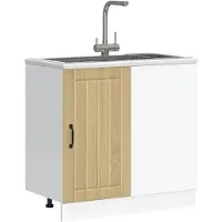 vidaXL Keukenonderkast Lucca, Sonoma-eikenhout fineer