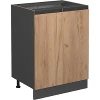 Vicco R-Line Keukenonderkast – 60 cm J-vorm, zonder werkblad Krachtige eik goud
