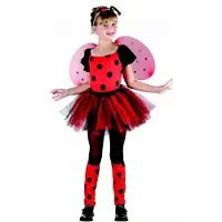 Vegaoo Verkleedkostuum Lieveheersbeest voor meisjes Carnvaloutfit - Verkleedkleding - 116/122