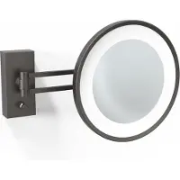 DECOR WALTHER Make-up Spiegel BS 36 LED Mat Donker Metaal (5 x magnification)