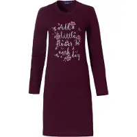 Pastunette Katoenen rood nachthemd | Maat 40