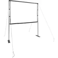 vidaXL Projectiescherm met standaards 100 inch 4:3