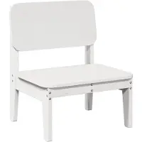 vidaXL Tuinstoel, wit, 60x52,5x72 cm, massief hout, grenen