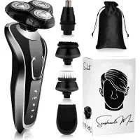 Sansbeauté 5-in-1 Elektrisch Scheerapparaat Mannen met Trimmer S1110 - Nat &