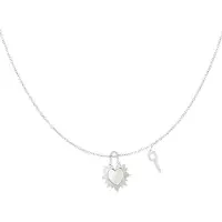 Yehwang Ketting hart met sleutel - zilver