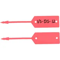Combicraft Werkplaatslabels rood - 500 stuks