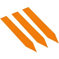 Combicraft PVC Steeketiketten 120 x 20 mm Oranje - 100 stuks