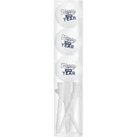 Legend Golfballen Gift Set Happy New Year Wit Inclusief Tees