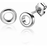 Zinzi zilveren oorknopjes 5mm open rondje ZIO2168