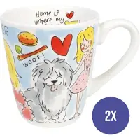 Blond Amsterdam mok dog lover 2 st