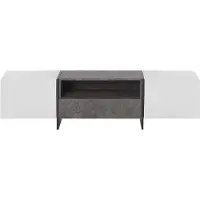 Beliani RUSSEL - TV-meubel - Grijs - MDF