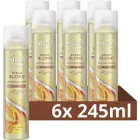 Andrélon Droogshampoo - Zomer Blond - verrijkt met 100% natuurlijk tapiocazetmeel voor schoon en fris haar zonder witte waas - 6 x 245 ml