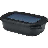 Mepal Cirqula Meal prep bakje - Magnetronschaal - rechthoekig 500 ml - Nordic black