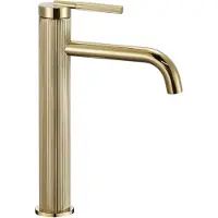 REA Js-B348-1G Argon Hoog - Wastafelkraan - Gouden - 14,5 X 5 X 29,5 Cm