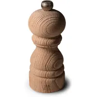 Peugeot Zoutmolen PARIS NATURE ZWART, 12 cm, beukenwood, natuurlijk, maalwerk van staal