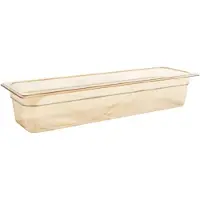 Rubbermaid Gastronorm voedselpan hitte bestendig 2/4 5.2 Liter - Amber - Polycarbonaat