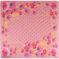 GUESS Sjaal Foulard 120x120 Rose Multi Roze
