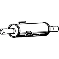 VEGAZ MZS-198 Uitlaat middendemper