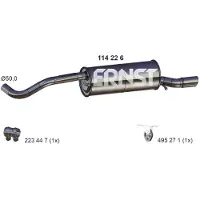 ERNST 114226 Einddemper