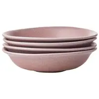 Fonq Mixed Ceramics Pastaborden 4st. - Ø 22 cm - Dusty Rose
