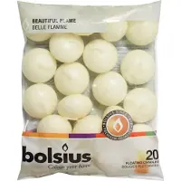 Bolsius Drijfkaars Crème 4,5 Uur D 4 H 2,5 Cm 20 Stuks