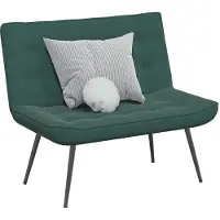 vidaXL Bankje 110x74x84 cm fluweel donkergroen