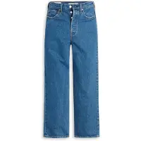 Levi's Jeans 'Ribcage Straight Ankle' blauw denim
