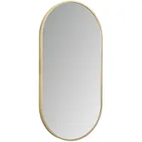 Boss & Wessing LED-Spiegel Ovaal BWS Colorato Met Verwarming 100x50 cm Geborsteld Goud