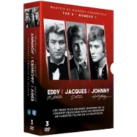 LCJ Coffret Les plus grandes légendes de la chanson française : Eddy Mitchell, Jacques Dutronc, Johnny Hallyday DVD