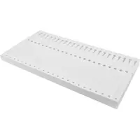 Combicraft Blanco Tyvek sleufetiketten 220x12,7mm voor matrixprinters - per 1000 etiketten