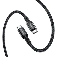 Innostyle POWERFLEX ULTRA USB-C kabel, snelladen, Thunderbolt, 10 Gbps, 100W, Polyamid, 2 meter, zwart