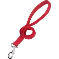 Nobleza Hondenriem - Rode hondenriem - Reflecterende Nylon uitlaatriem - Lengte 120 cm - Rood