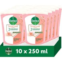 Dettol No-Touch Handzeep Navulling Rozenwater & Sheaboter (Skincare) 250ml - 10 stuks - Voordeelverpakking
